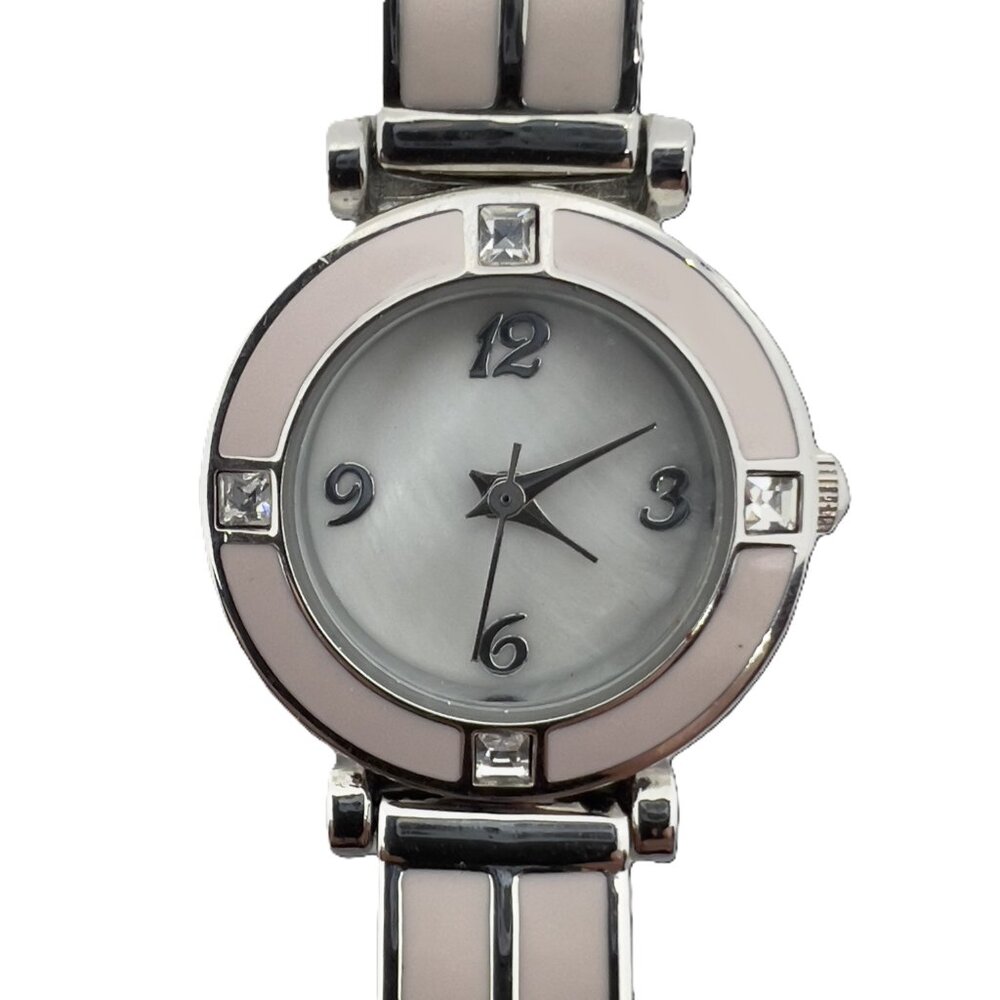 Pretty Ladies Pink and Silver Colored Quartz Watch